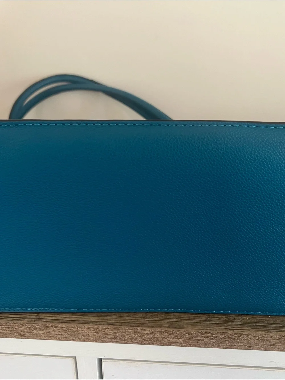Quilted Teal Bow Tote Bag with matching Mini Tote Bag - Women’s Everyday Handbag